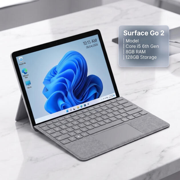Microsoft Surface Go 2  2-in-1 Tablet & Laptop  Core i5  8GB RAM  128GB Storage